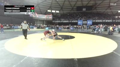 Boys 1B/2B 165 Quarterfinal - Tommy Deebach, Napavine vs Ronan Stewart, Kittitas