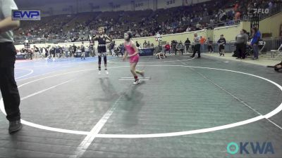 62 lbs Consi Of 8 #2 - Jaleigh Barker, Choctaw Ironman Youth Wrestling vs Clementina Zapata, OKC Saints Wrestling