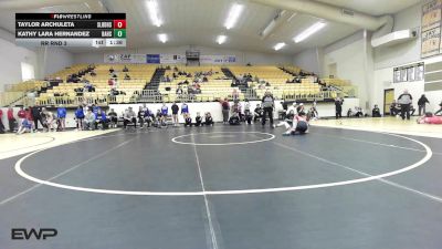 100 lbs Rr Rnd 3 - Taylor Archuleta, Sallisaw Lady Black Diamonds vs Kathy Lara Hernandez, Broken Arrow Girls HS