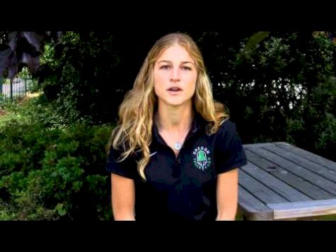 Lauren Fleshman running the 2011 ING NYC Marathon