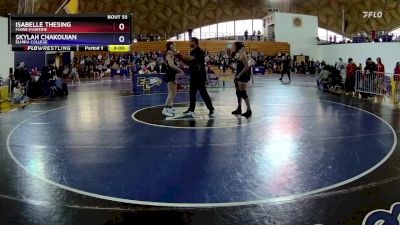 160 lbs Quarterfinal - Isabelle Thesing, Maine Maritime vs Skylah Chakouian, Elmira College