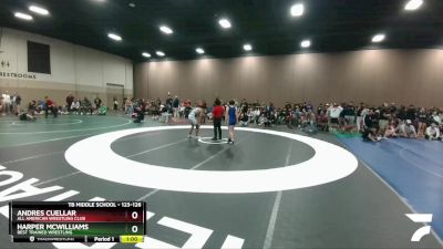 123-126 lbs Round 2 - Andres Cuellar, All American Wrestling Club vs Harper McWilliams, Best Trained Wrestling