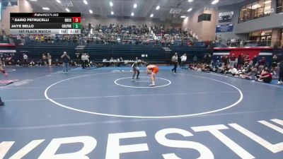 157 lbs 1st Place Match - Dario Petrucelli, Rockwall vs Jaiye Bello, CW College Park