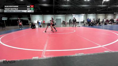70-74 lbs Rr Rnd 1 - Kloe Routledge, Husky Wrestling Club vs Violet Mayfield, Madill Takedown