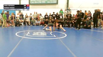 43 lbs Semifinal - Shea Defusco, Virginia Team Predator - W vs Mariah Pagan, Cordoba Trained - W