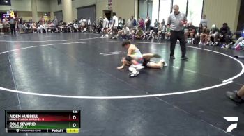 126 lbs Round 2 Champ & Wb (32 Team) - Aiden Hubbell, BHWC/ Florida Supreme vs Cole Sevario, Pod Squad