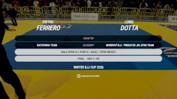 Loris Dotta vs Pietro Ferrero 2026 UIJJ BJJ WINTER CUP