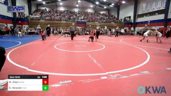 110 lbs Quarterfinal - Miles Allen, Barnsdall Youth Wrestling vs Boston Heissler, Claremore Wrestling Club