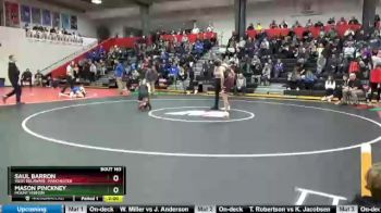 Round 3 - Mason Pinckney, Mount Vernon vs Saul Barron, West Delaware, Manchester