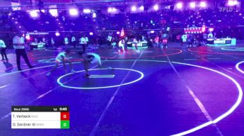 132 lbs Consi Of 16 #2 - Tucker Verbeck, Maize WC vs Donald Gardner III, Wrestling Academy Of The Rockies