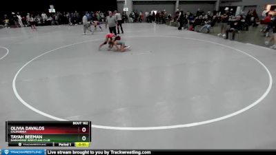 85 lbs Cons. Round 2 - Tayah Beeman, Darkhorse Wrestling Club vs Olivia Davalos, California