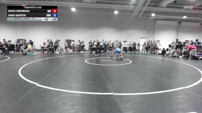 55 lbs Champ. Round 1 - Knox Espinoza, Surfside X Wrestling vs Juan Santos, Fighting Squirrels Wrestling Club