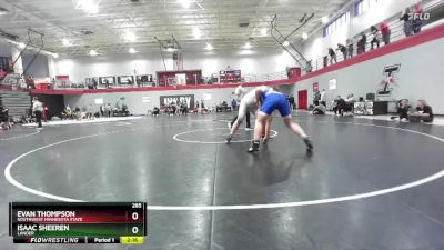 285 lbs Champ. Round 2 - Evan Thompson, Southwest Minnesota State vs Isaac Sheeren, Lander