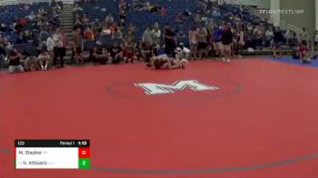 123 lbs Champ. Round 2 - Nathan Attisano, Legacy Christian Academy vs Matthew Staples, Midwest RTC