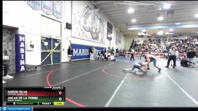 120 lbs Champ. Round 2 - Oscar De La Torre, Santa Monica vs Aaron Silva, Calvary Chapel-SA