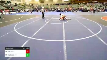 160 lbs Semifinal - Michael Fox, Salem Elite Mat Club vs Mason Espinoza, Empire Wrestling Club