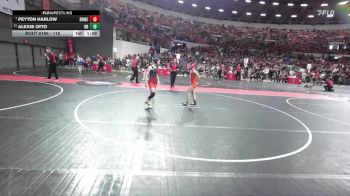 118 lbs Quarterfinal - Peyton Harlow, Red Hot Wrestling Club vs Alexis Otto, New Richmond