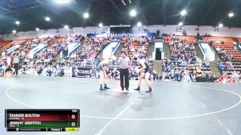150 lbs Quarterfinals (8 Team) - Tanner Bolton, Clinton vs Jeremy Griffith, Yale