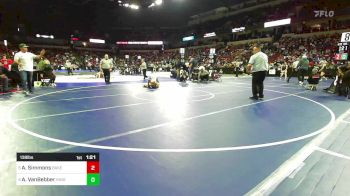 138 lbs Quarterfinal - Aiden Simmons, Bakersfield vs Alek VanBebber, Kingsburg