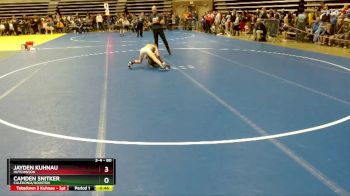 80 lbs Cons. Round 1 - Jayden Kuhnau, Hutchinson vs Camden Snitker, Caledonia/Houston