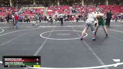 205 lbs Semifinal - Remington Pugh, Garden Plain Wrestling Club vs Preston Burbach, Central City Junior Wrestling