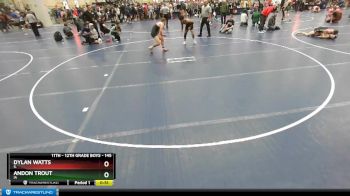 145 lbs Cons. Round 4 - Dylan Watts, IL vs Andon Trout, IA