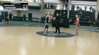 138 lbs Champ. Round 1 - Raegan Briggs, Otterbein vs Claire DiCugno, North Central College
