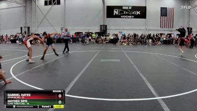 150 lbs Round 1 (8 Team) - Hayden Sims, Clinic Wrestling vs Gabriel Hayes, Scanlan WA