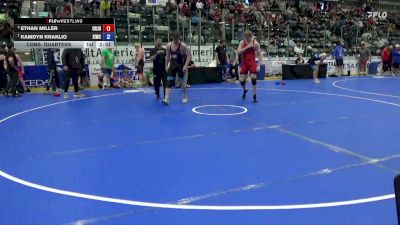 215 lbs Cons. Quarters - Ethan Miller, Urbandale Jhawks vs Kamdyn Kraklio, Eastern Iowa Wrestling Club