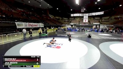 126 lbs 7th Place Match - Keaton Bly, Mountain House Wrestling Club vs Jack Bronte, California