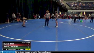 105 lbs Cons. Round 3 - Keagan Berg, Victory School Of Wrestling vs Mitchell Williams, Outlaw Wrestling Club