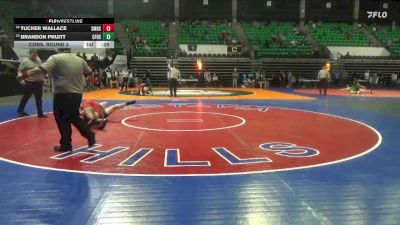 1A-4A 215 Cons. Round 3 - Tucker Wallace, Susan Moore Hs vs Brandon Pruitt, Central Florence High School