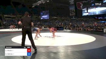 106 lbs Quarters - Charlie Wylie, New Jersey vs Kayla Batres, Connecticut