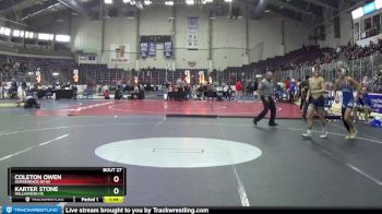 132 lbs Champ. Round 1 - Karter Stone, Williamson Hs vs Coleton Owen, Horseheads Sr HS