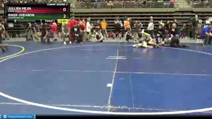 97 lbs Champ. Round 2 - Riker Ohearon, Champions WC vs Jullien Mejia ...