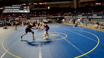 D 3 190 lbs Cons. Round 3 - Hayden Herrington, Christ Episcopal vs Braydon Fontenot, Opelousas Catholic