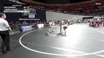 4A Boys 132 lbs Quarterfinal - Jeffery Conklin, Cottage Grove Boys vs Beau Sandberg, Molalla Boys