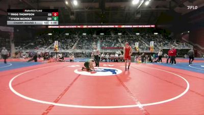 4A-175 lbs Champ. Round 1 - Trigg Thompson, Central vs Tyvon Nichols, Kelly Walsh