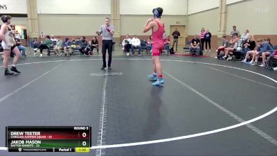 160 lbs Round 5 (6 Team) - Jakob Mason, Dayton Bandits vs Drew Teeter, Carolina Hammer Squad