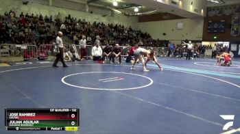 132 lbs Quarterfinal - Julian Aguilar, Eleanor Roosevelt vs Jose Ramirez, Colton