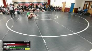 132 lbs Champ. Round 3 - Corbin Donner, Laramie vs Porter Dayton, Kelly Walsh