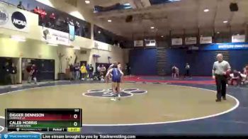 141 lbs Champ. Round 1 - Digger Dennison, Fairmont St. vs Caleb Morris, Pitt-Johnstown