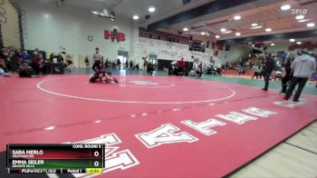 100 lbs Cons. Round 5 - Emma Seiler, Granite Hills vs Sara Merlo, Westminster