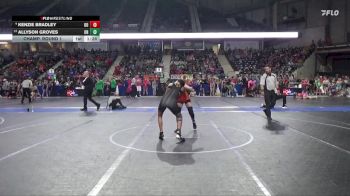110 lbs Champ. Round 1 - Allyson Groves, Olathe Raptor vs Kenzie Bradley, Ogden`s Outlaws
