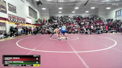 190 lbs 1st Place Match - Peyton Westpfahl, LIBERTY vs Carter Temple, KEARNEY