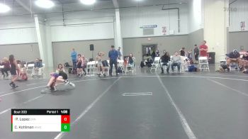 64 lbs Round 4 - Parker Lopez, Canes vs Clay Kohlman, Williamsburg Wrestling Club