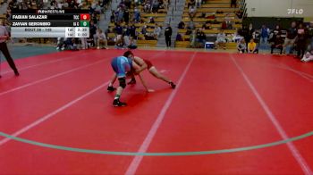 149 lbs Champ. Round 1 - Fabian Salazar, Triton Community College vs Zavian Geronimo, Iowa Central Community College