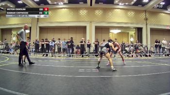 132 lbs Consi Of 32 #2 - Victor Zanolini, Christopher Columbus HS vs Damian Chitwood, DTC Wrestling