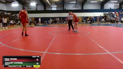 184 lbs Cons. Round 2 - Paul Moore, Liberty vs Zachary Kaminski, Liberty