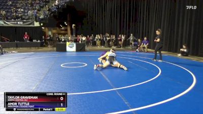 136 lbs Cons. Round 4 - Amor Tuttle, Wisconsin Stevens Point vs Taylor Graveman, North Central (IL)